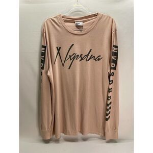 Nena And Pasadena Somewhere Else Long Sleeve T-shirt Dusty Pink Size XXL NEW